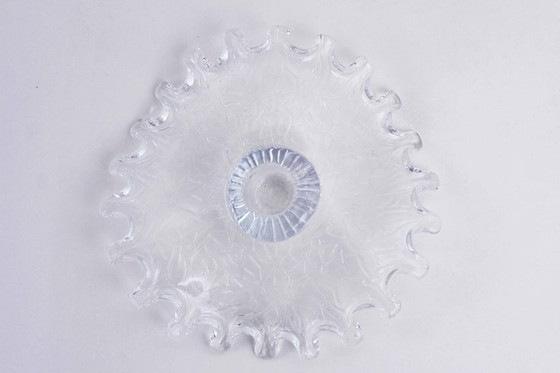 Image 1 of Wavy glass candle holder from the 70s/80s