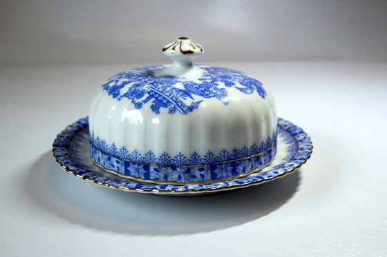 Image 1 of Art Deco 1920s high quality porcelain butter dish