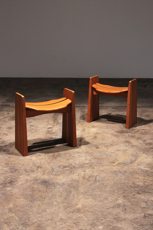 Gilbert Marklund Tabourets en bois Jonte