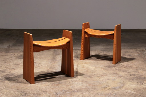 Gilbert Marklund Tabourets en bois Jonte