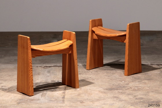 Image 1 of Gilbert Marklund Wood Stools Jonte