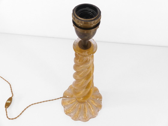 Image 1 of Murano Lamp Stand With Twisted Column 1960