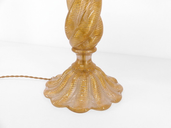 Image 1 of Murano Lamp Stand With Twisted Column 1960