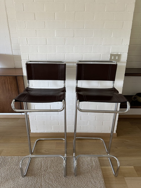 Image 1 of 2X Linea Veam Barstools