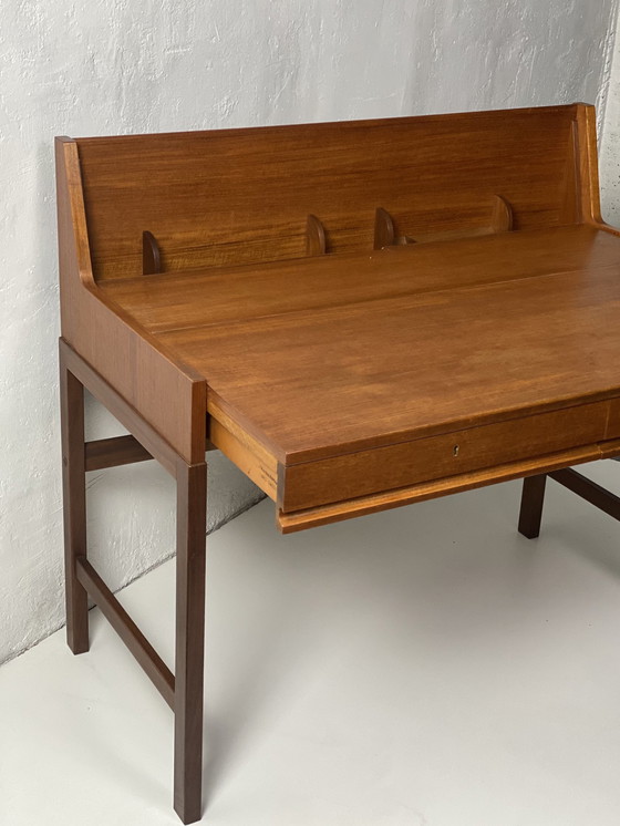 Image 1 of Scandinavian Teak Extensible System Desk, 1960.