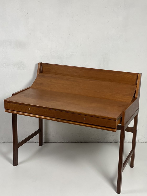 Image 1 of Scandinavian Teak Extensible System Desk, 1960.