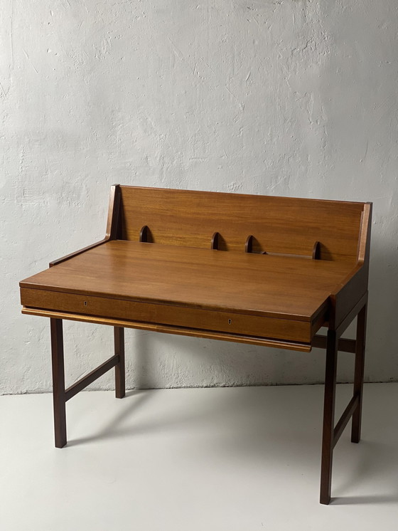 Image 1 of Scandinavian Teak Extensible System Desk, 1960.