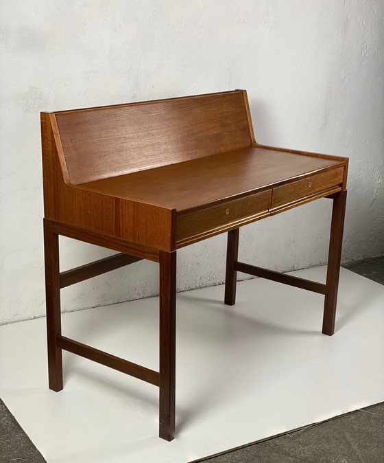 Image 1 of Scandinavian Teak Extensible System Desk, 1960.