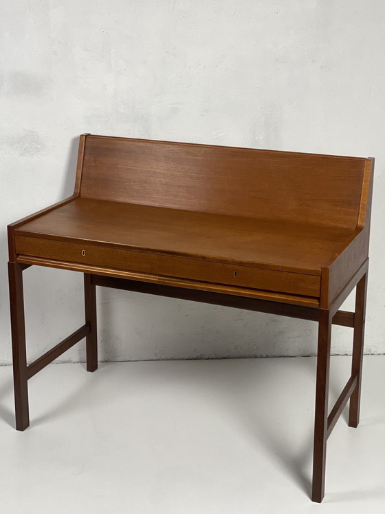 Image 1 of Scandinavian Teak Extensible System Desk, 1960.