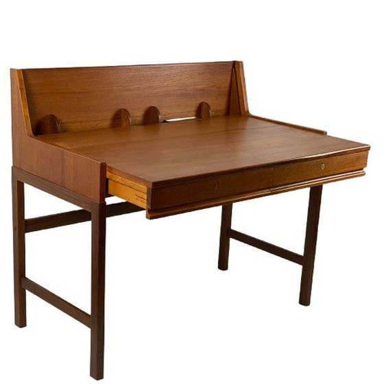 Image 1 of Scandinavian Teak Extensible System Desk, 1960.