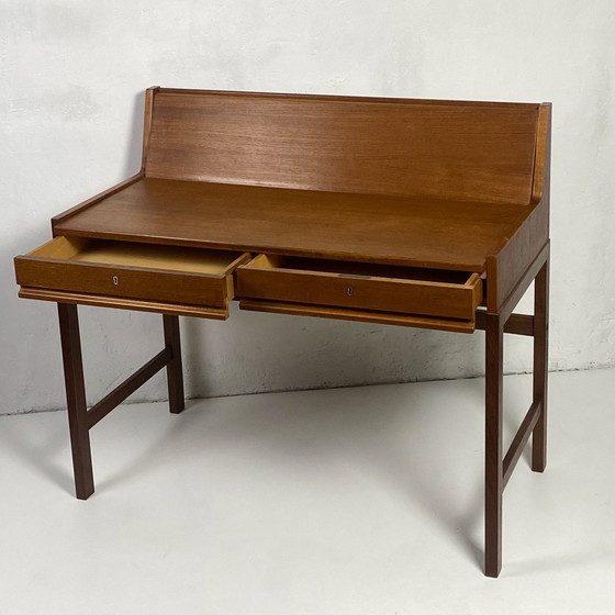 Image 1 of Scandinavian Teak Extensible System Desk, 1960.