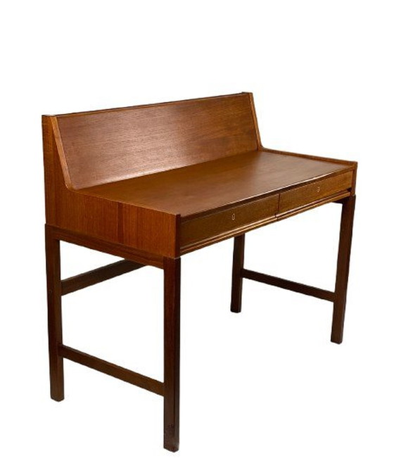 Image 1 of Scandinavian Teak Extensible System Desk, 1960.