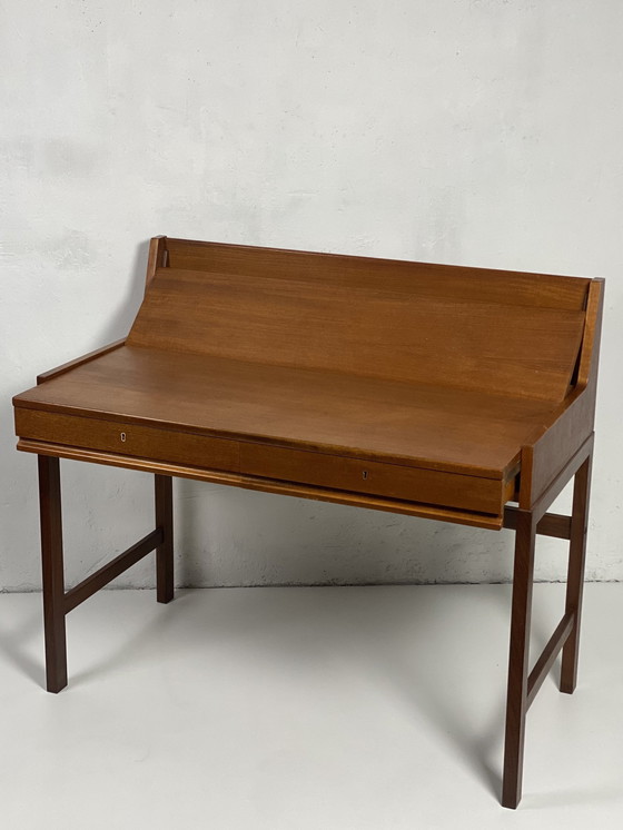 Image 1 of Scandinavian Teak Extensible System Desk, 1960.