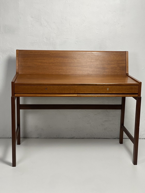 Image 1 of Scandinavian Teak Extensible System Desk, 1960.