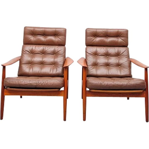 Vintage teak armchair by Arne Vodder for France and Søn, 1960