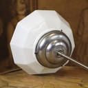 Lámpara colgante Art Déco de opalina