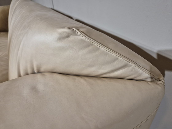 Image 1 of Pode Fold - Divano 2,5 posti - Crema - Marrone - Pelle - Design