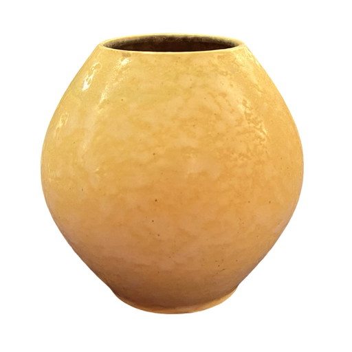 Yellow Ceramic Gramann Keramik Vase, Germany, 1970S