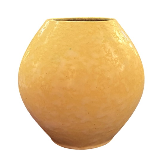 Image 1 of Yellow Ceramic Gramann Keramik Vase, Germany, 1970S