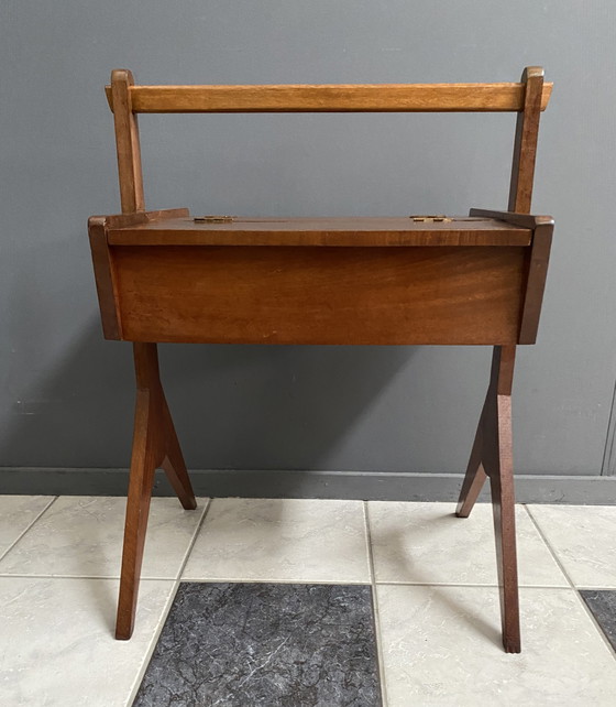 Image 1 of sewing box sidetable 1960s