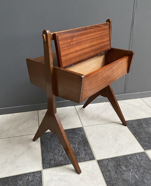 sewing box sidetable 1960s