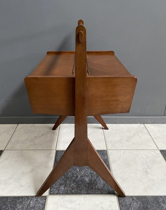 Image 1 of sewing box sidetable 1960s