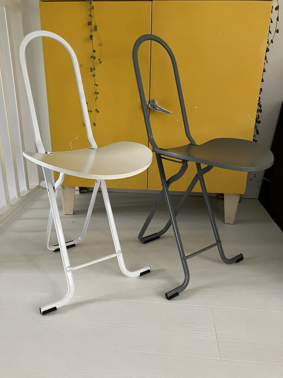 Image 1 of 2x Thème Dafne chaise pliante design Gastone Rinaldi