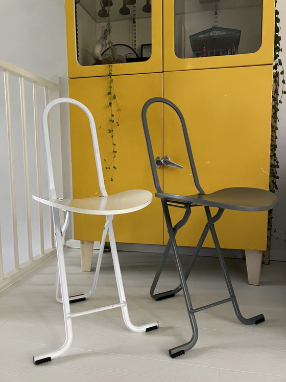 Image 1 of 2x Theme Dafne folding chair design Gastone Rinaldi