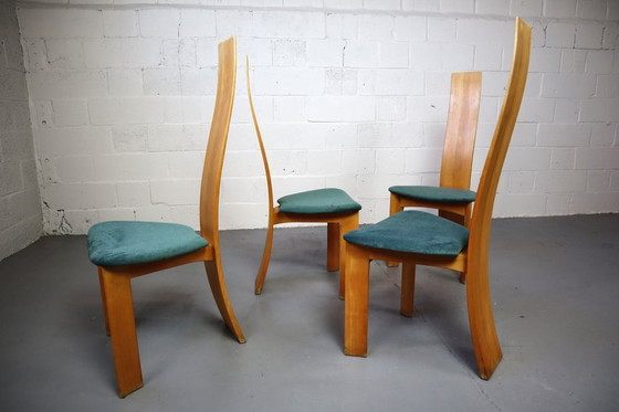 Image 1 of 4x Tranekaer Furniture Denmark "Iris" chaises par Bob Van den Berghe