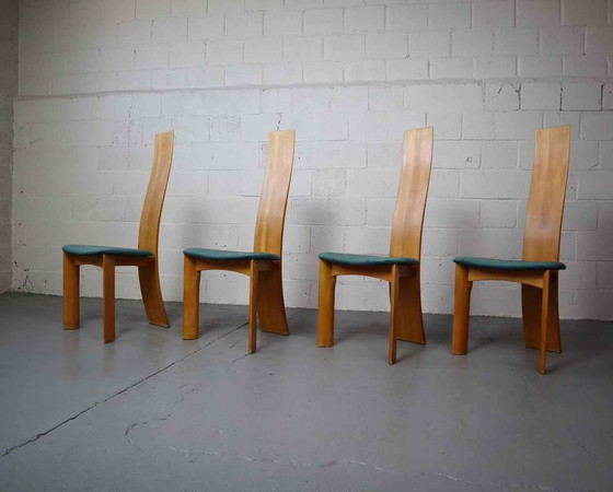 Image 1 of 4x Tranekaer Furniture Denmark "Iris" chaises par Bob Van den Berghe