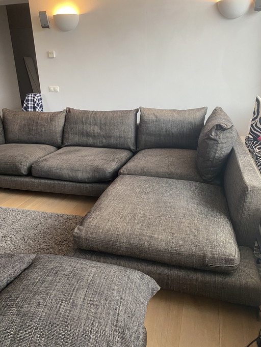 Flexform ASOLO sofa and ottoman