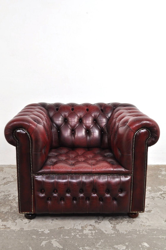 Image 1 of Fauteuil Chesterfield vintage