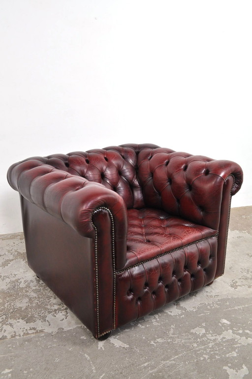 Fauteuil Chesterfield vintage