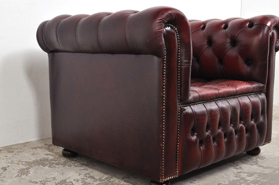 Image 1 of Fauteuil Chesterfield vintage