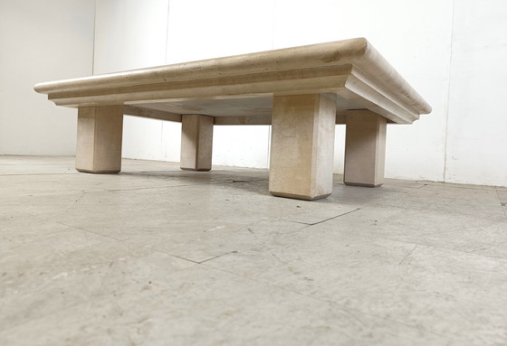 Image 1 of Vintage travertine coffee table