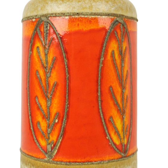 Image 1 of Orange West Germany Vase