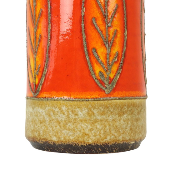 Image 1 of Orange West Germany Vase