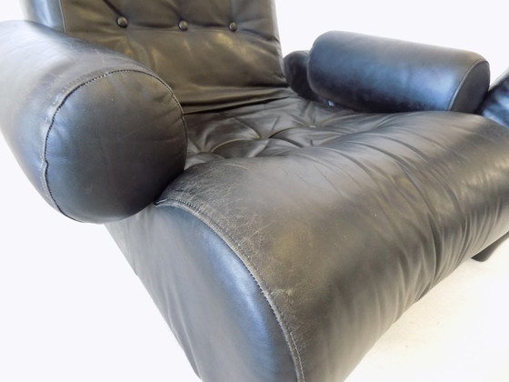 Image 1 of Otto Zapf sofalette leather lounge chair 2 seater