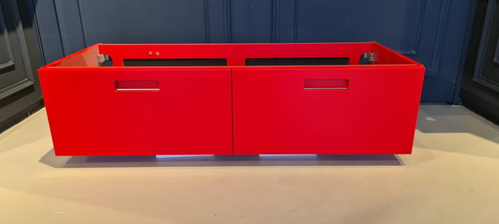 Image 1 of Marike, nice red cupboard with two drawers,