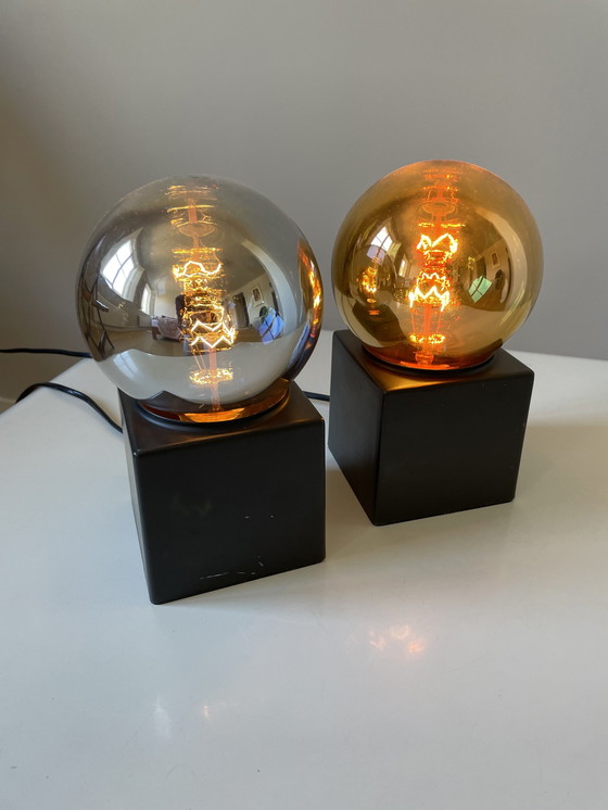 Image 1 of 2x Philips cube lamp