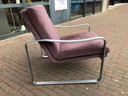 Rolf benz 568 purple fabric armchair