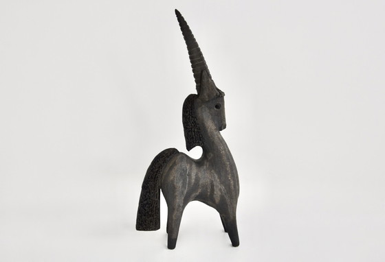 Image 1 of Unicorn ceramic by Dominique Pouchain