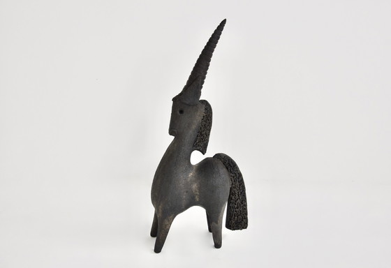 Image 1 of Unicorn ceramic by Dominique Pouchain