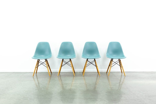 4 x Eames DSW chairs