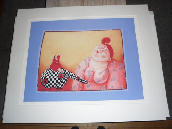 Image 1 of Ada Breedveld, Giclee, Woman with elephant