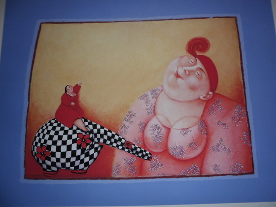 Image 1 of Ada Breedveld, Giclee, Woman with elephant