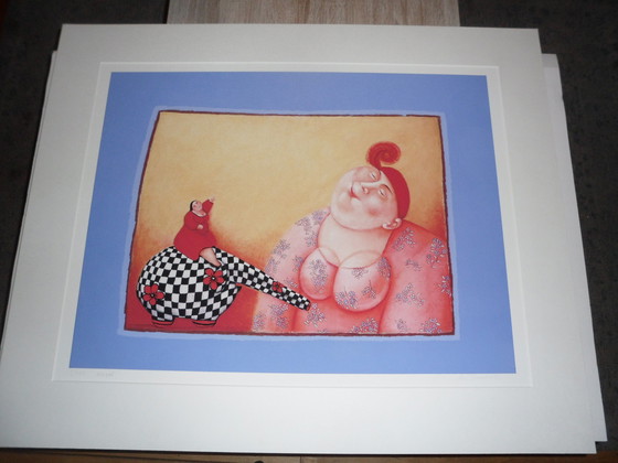 Image 1 of Ada Breedveld, Giclee, Woman with elephant