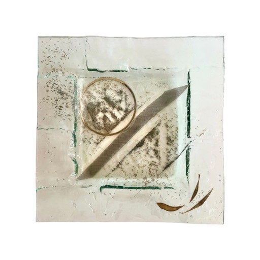 Bol en verre vintage fait à la main