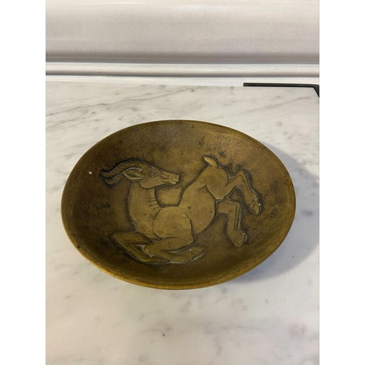 Vintage bronze cup Antelope by Riccardo Scarpa, 1978