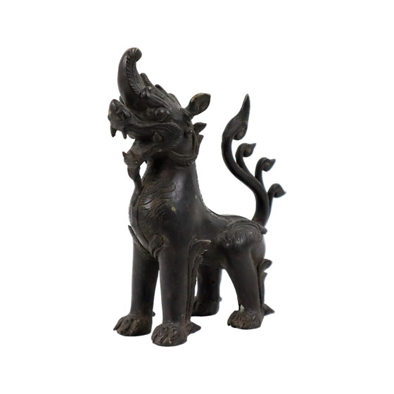 Image 1 of Bronze Foo Dog Statue